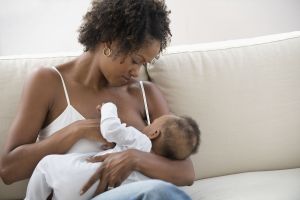 mother nursing infant